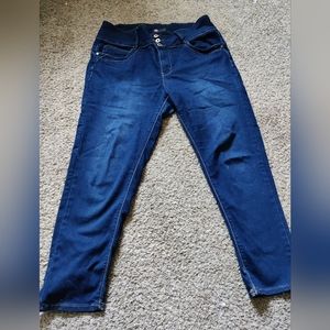 High waist straight jeans